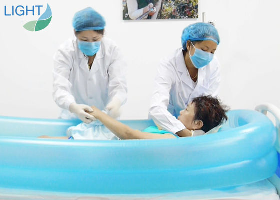 Da banheira inflável médica amigável do PVC de Eco carregamento de bateria de aquecimento esperto